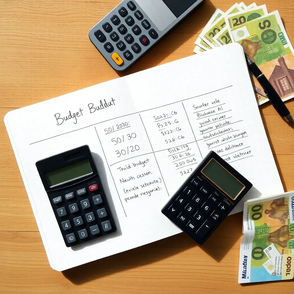 Persoon die bankafschriften analyseert en uitgaven categoriseert